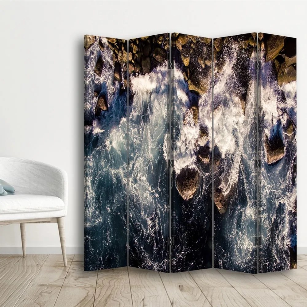 Gario Paraván Tengerparti kilátás Méret: 180 x 170 cm, Kivitelezés: Klasszikus paraván