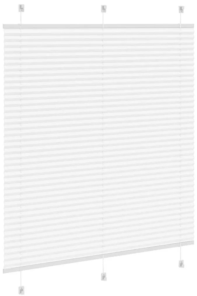 pliszírozott redőny Fehér 120x100cm szövetszélesség 119,4cm