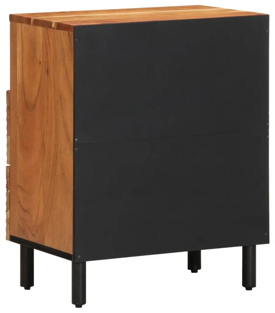 Éjjeliszekrény fiókkal Barna 50 x 33 x 62 cm Tömör akácfa