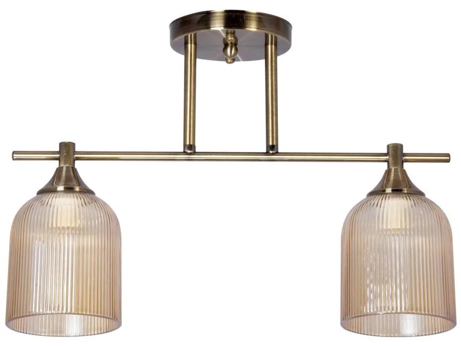 Venti Csillár rúdon 2xE14/60W/230V réz VE0508