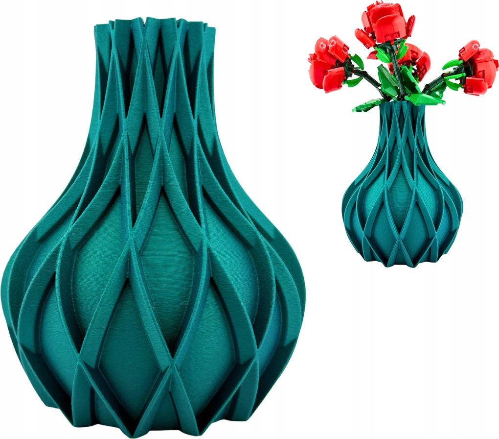 Avio – Krizokola virág váza, Lego Icons Botanicals szárított kompozíciók