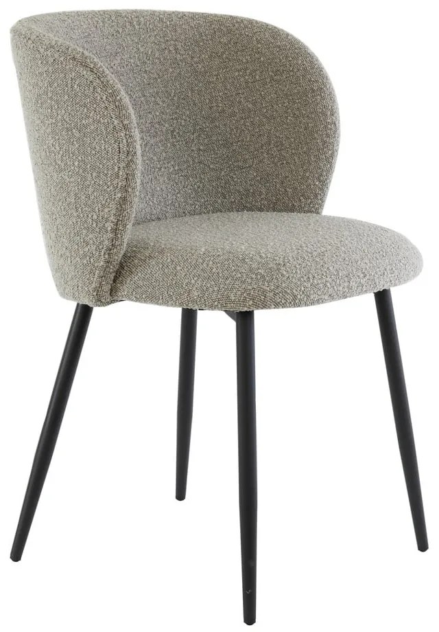 Szürke kárpitozott étkezőfotel Elyna – Light &amp; Living