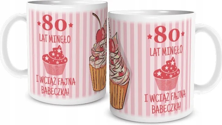 80 Éves Szülinapi Bögre Még Mindig Vagány Muffin