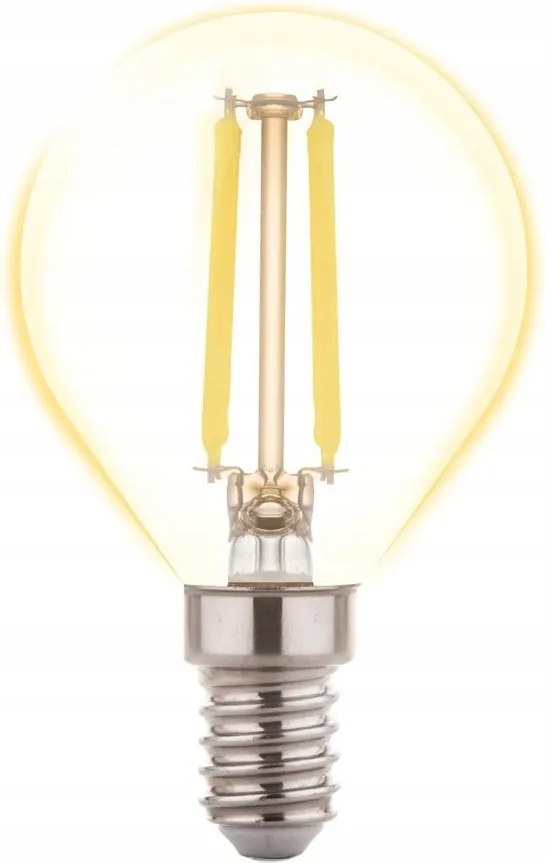 EDP020WW Dekoratív led filament izzó E14 5,5W 806lm 3000K G45 golyó Inq