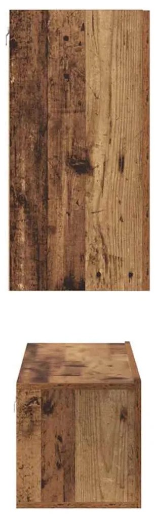 TV szekrény garnitúra 6 pcs Régi fa 60 x 30 x 30 cm Faanyag