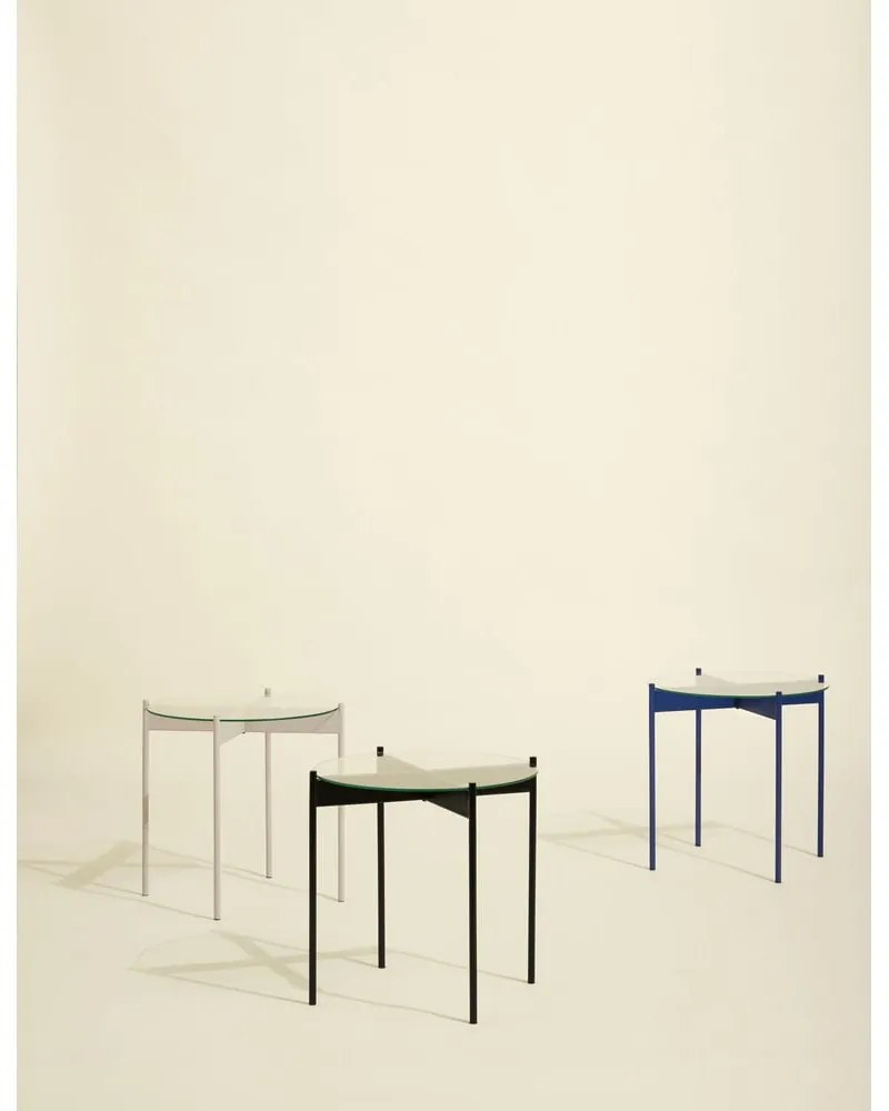 Kerek tárolóasztal üveg asztallappal ø 45 cm Beam – Hübsch