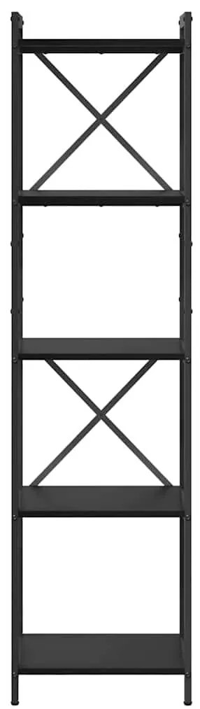 Könyvszekrény Musta tammi 40 x 30 x 153 cm Faanyag