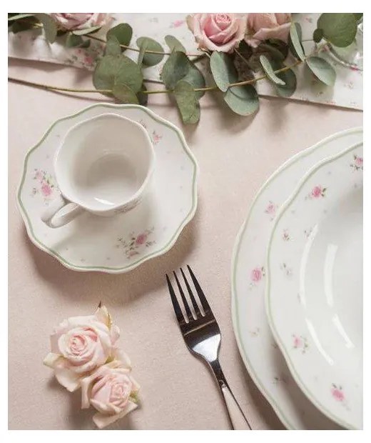 Fehér porcelán eszpresszó csésze szett 2 db-os 90 ml Nonna Rosa – Brandani