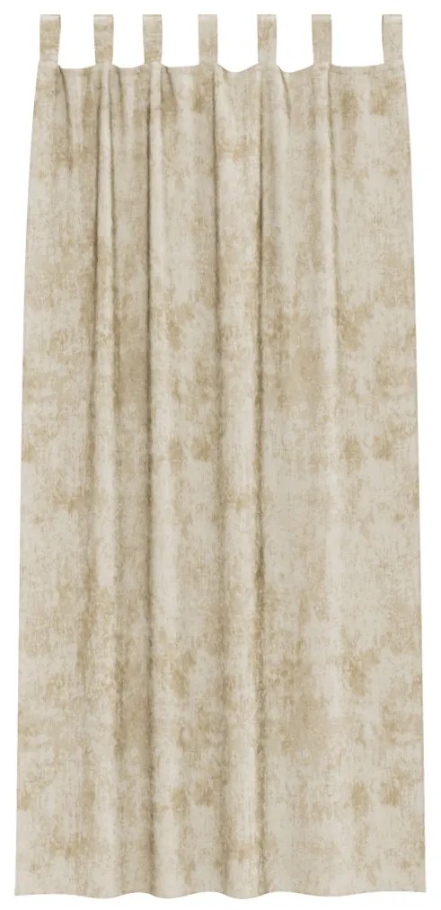 2 db gombfüggöny krém 225x140 cm