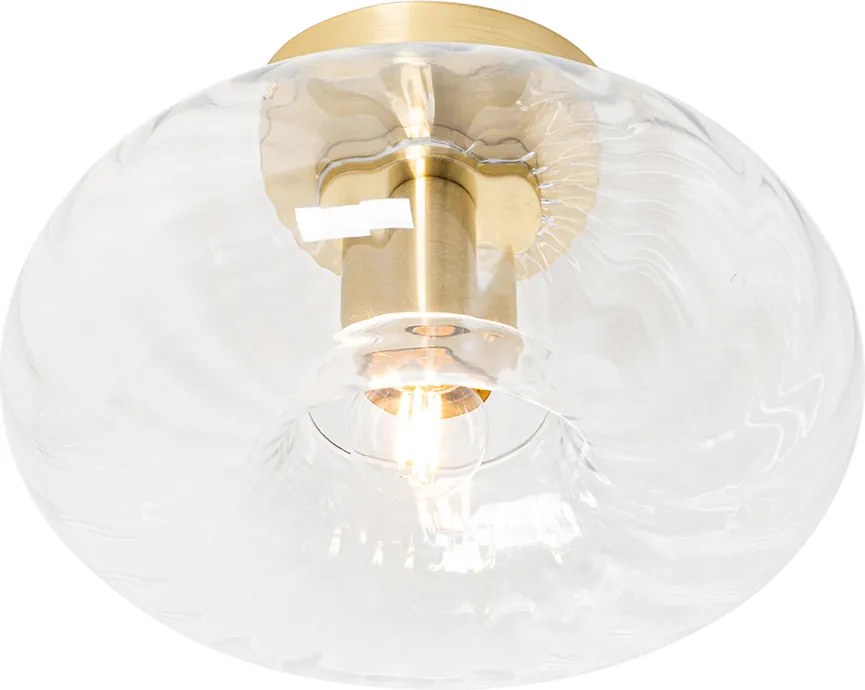 Okos mennyezeti lámpa arany színben üveggel, Wifi P45-tel - Ayesha