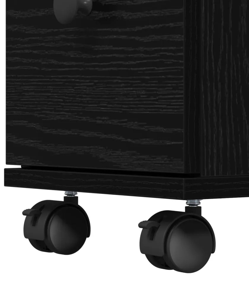 Keskeny Fürdőszoba Szekrény Musta tammi 33 x 23 x 65 cm Faanyag