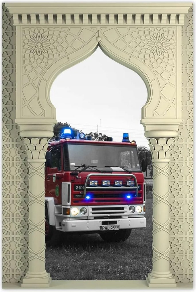 Poszterek 80x120 Tűzoltóautó