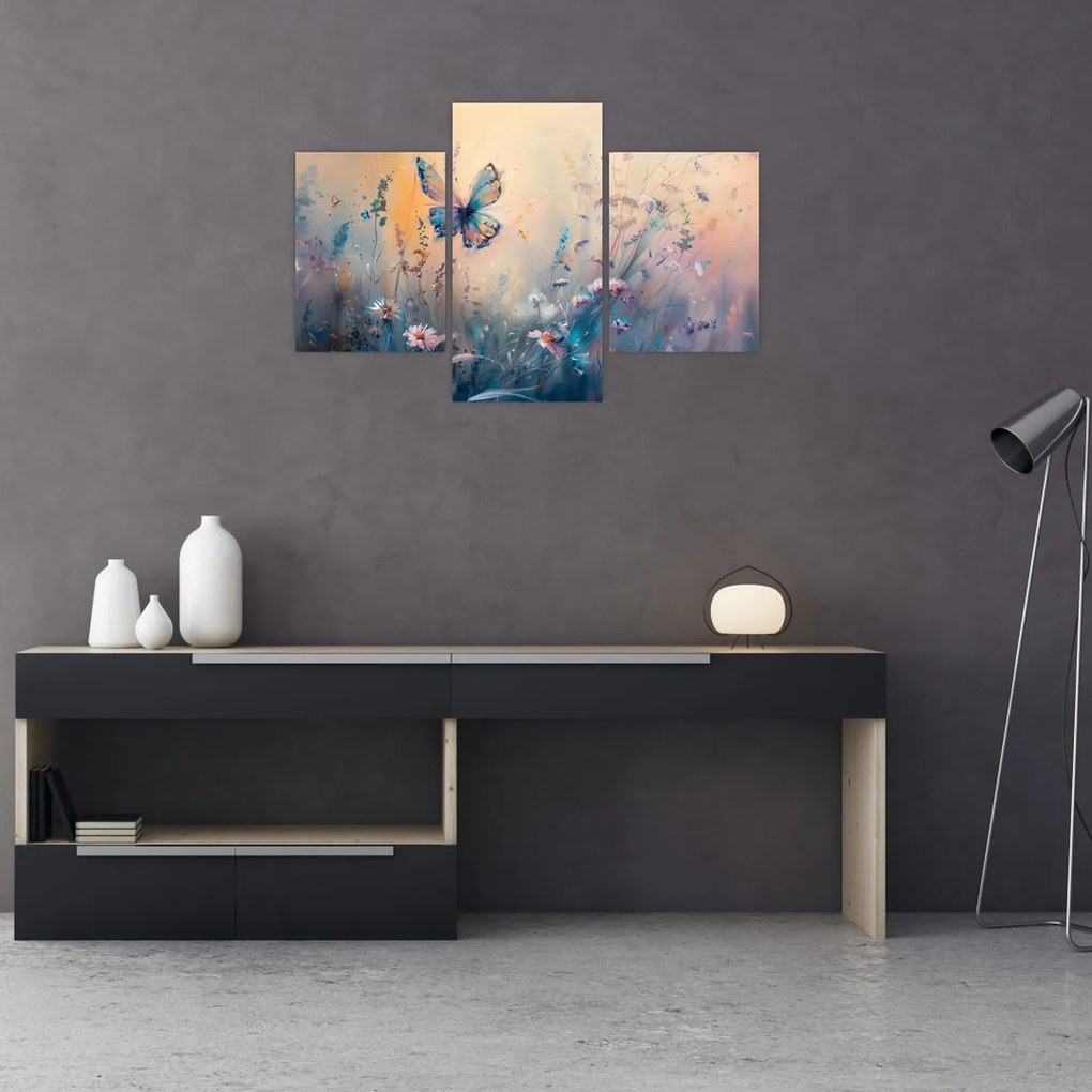 Kép - Rét pillangóval II (90x60 cm)