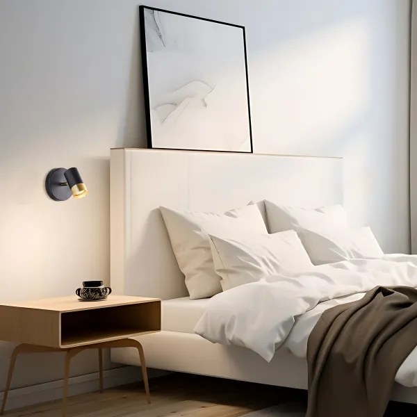 Brilliant - LED fali spotlámpa VIGOLO 1xGU10/5W/230V fekete/arany