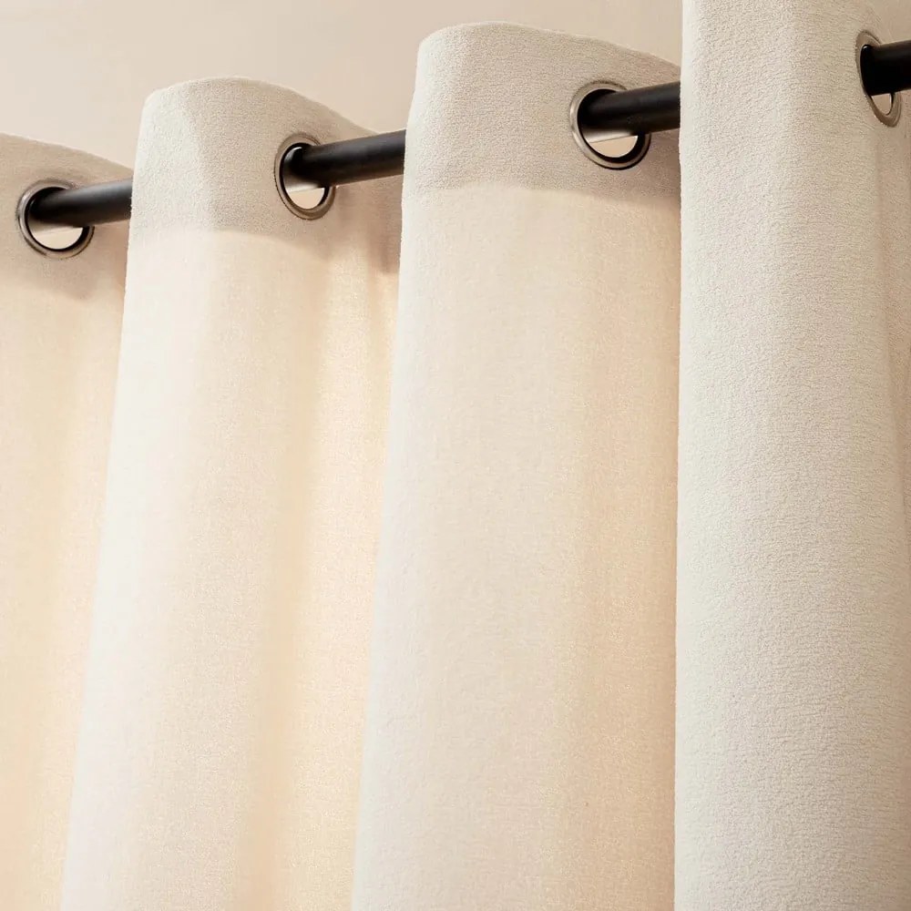 Krémszínű buklé függöny 140x260 cm Winona – douceur d'intérieur