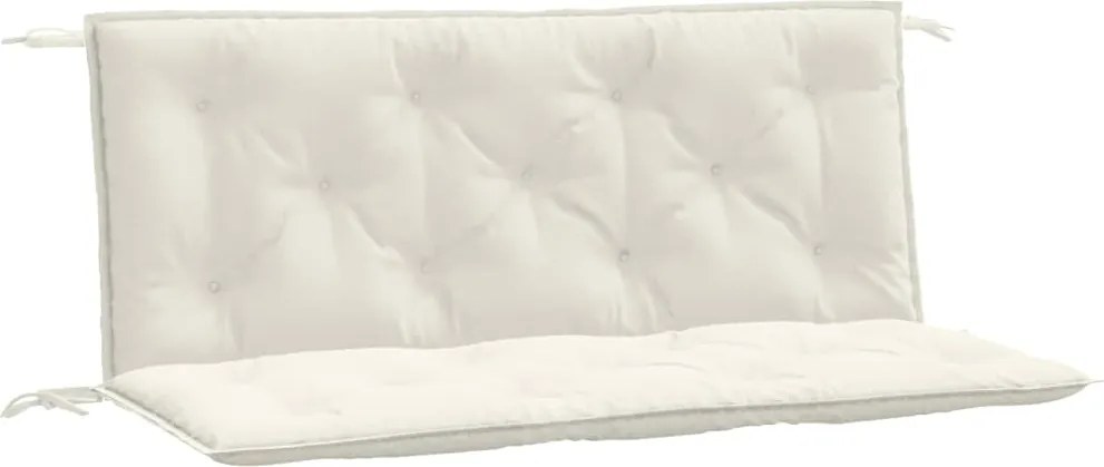 vidaXL 2 db melange krémszínű szövet kerti padpárna 120x50x7 cm