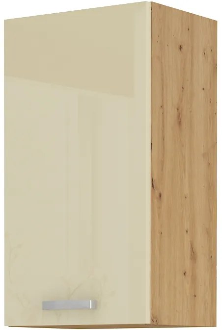 Felső konyhaszekrény Arryn 40 G-72 1F (artisan tölgy + fényes krém). 1024732