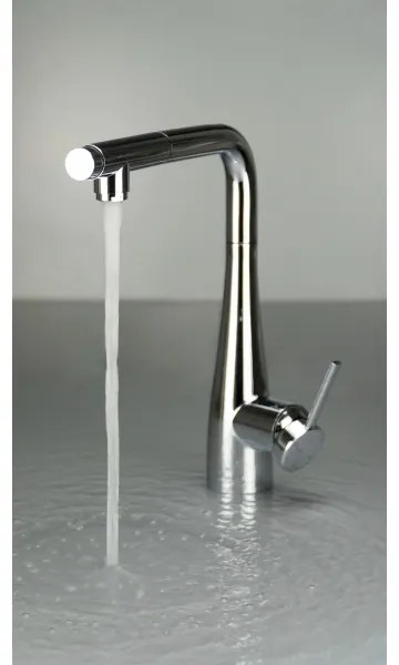 Deante BRE_075M - Mosogató csaptelep kihúzható zuhannyal, ERIDAN, króm