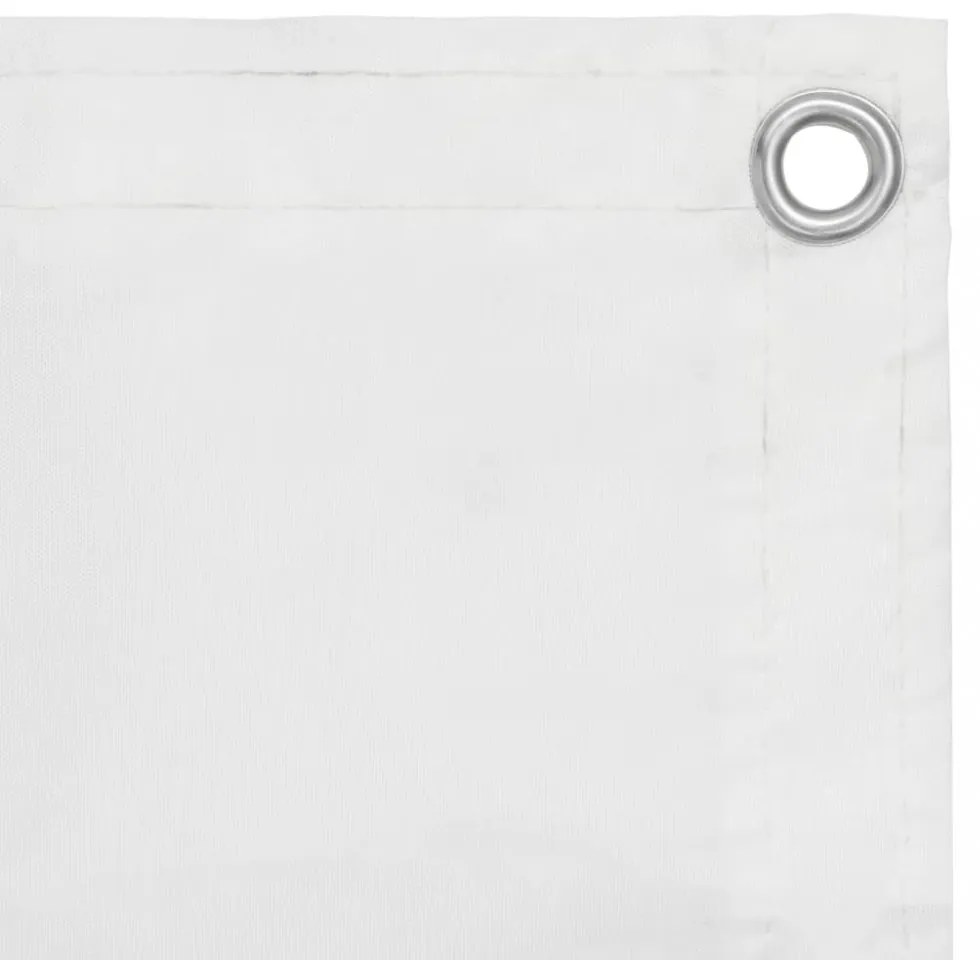 fehér oxford-szövet erkélyparaván 120 x 600 cm