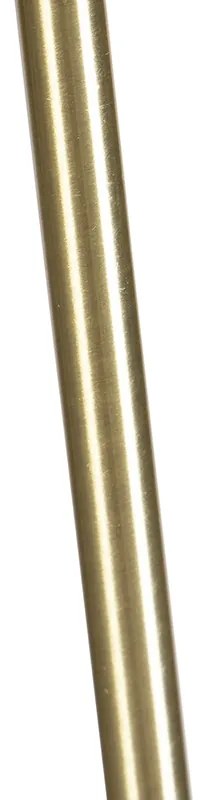 Állólámpa arany/bronz rózsaszín bársony búrával 40/40 cm - Parte