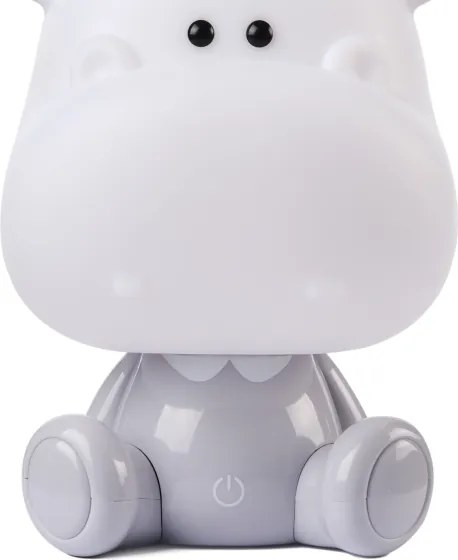 ONLI - LED dimmelhető gyermek éjjeli lámpa PUPPIES LED/3W/230V 25 cm víziló/szürke