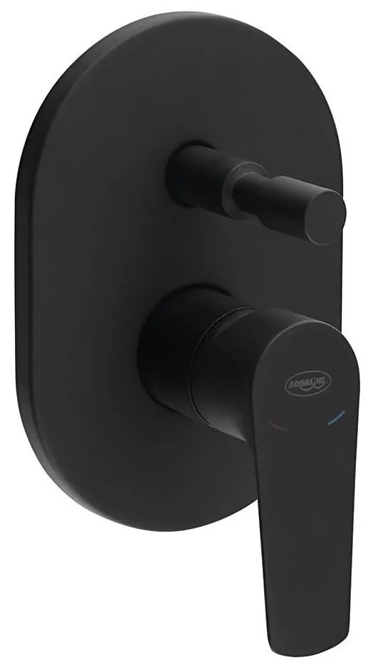 Aqualine - Zuhanycsap rejtett beépítéshez LOTTA matt fekete