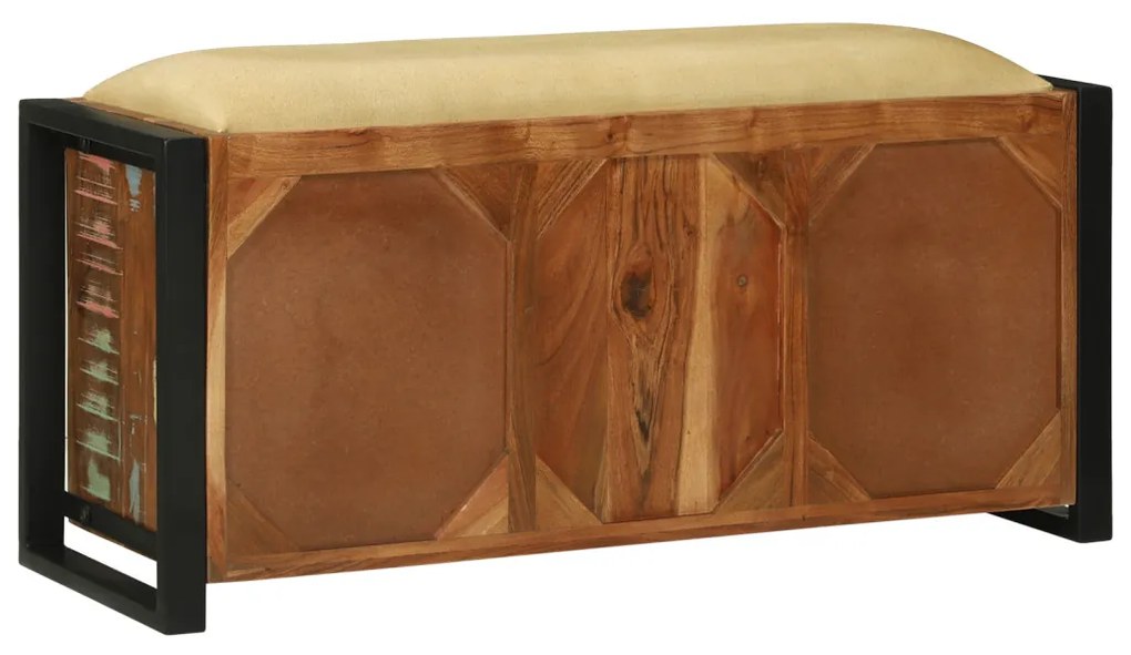 pad szekrény multicolor 100x35x50 cm tömör újrahasznosított fa