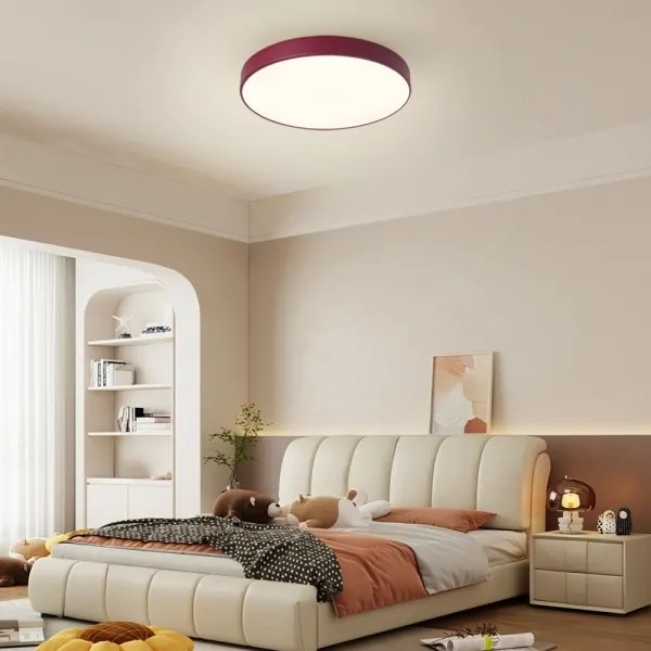 Brilagi-LED POOL mennyezeti lámpatest LED/48W/230V 3000/4000/6000K 40 cm bordó