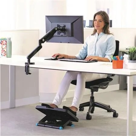 Monitortartó kar, egy monitorhoz, FELLOWES, Platinum Series™ Single, fekete (IFW80433)