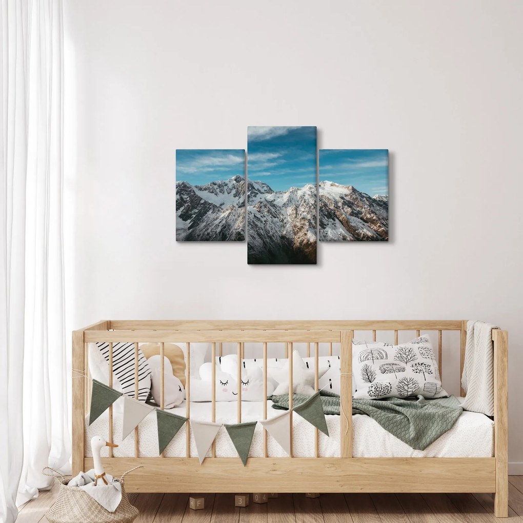 Havas csúcsok képe, Fiordland (90x60 cm)