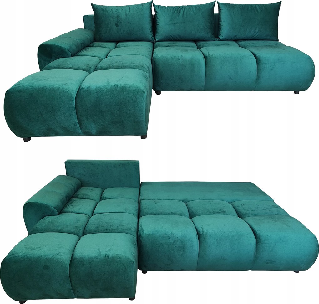 Zöld Sarok Összecsukható Szaruhártya Alvás Funkcióval Bal Velúr