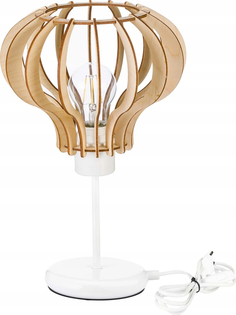 Éjjeli lámpa Loft asztali lámpa led E27 Fa