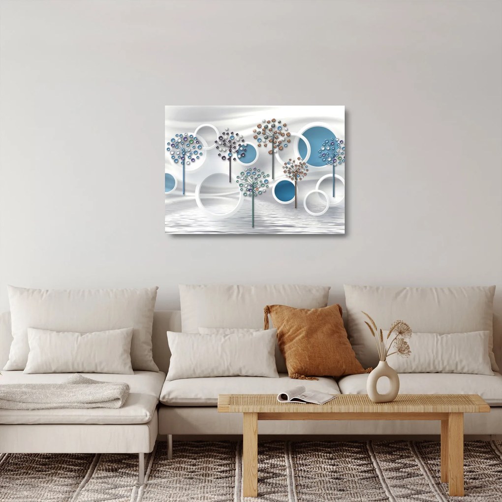 A művészi absztrakció képe (üvegen) (70x50 cm)