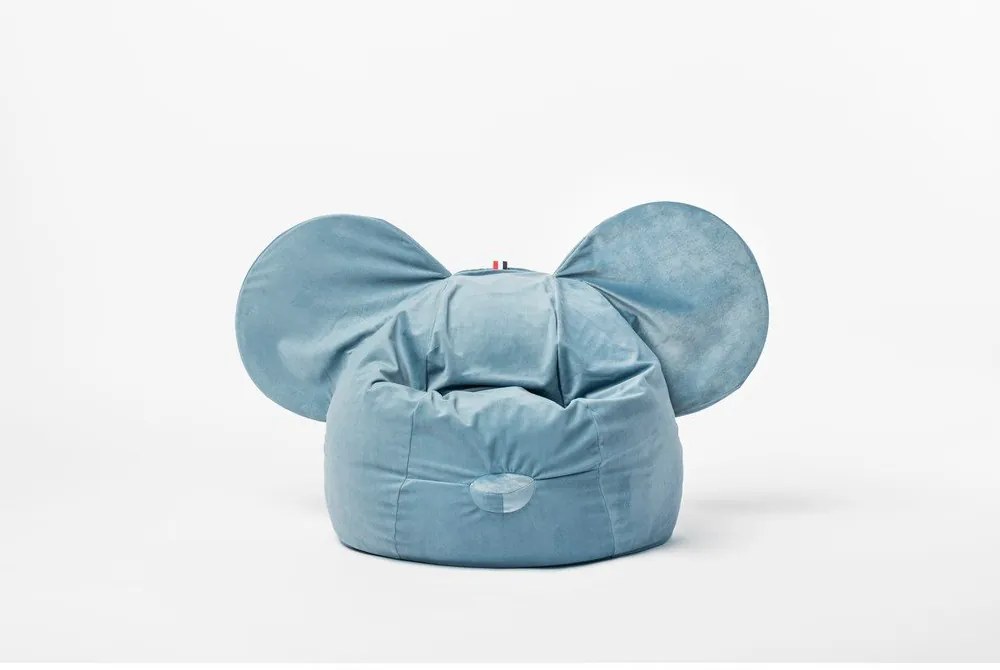 Ears kék bársony babzsák - The Brooklyn Kids