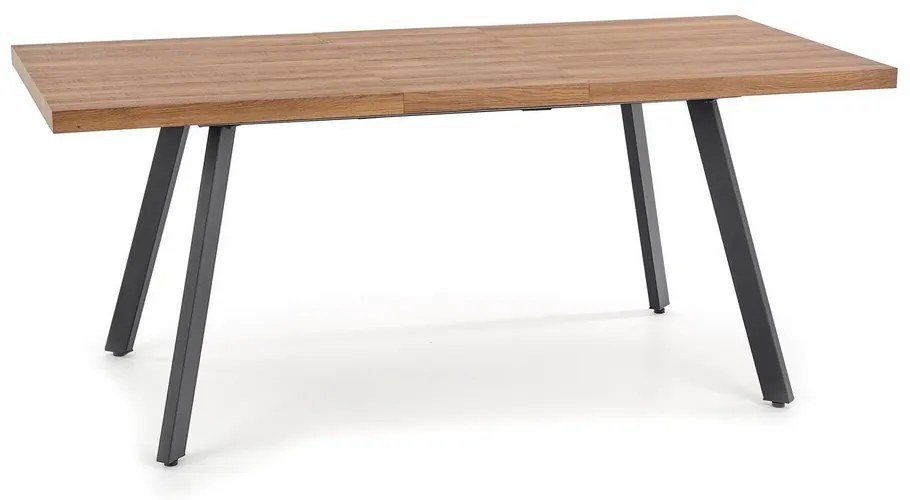 Étkezőasztal Berlin 160 cm, mézes dió / fekete