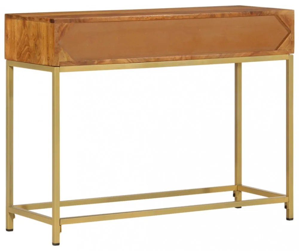 tömör akácfa tálalóasztal 100 x 35 x 76 cm
