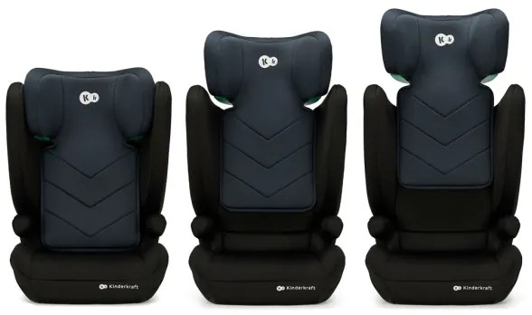 KINDERKRAFT - Autósülés I-SPARK i-Méret (100-150 cm) fekete
