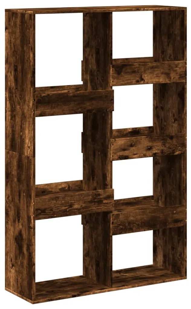 füstös tölgy színű szerelt fa könyvespolc 100 x 33 x 155,5 cm