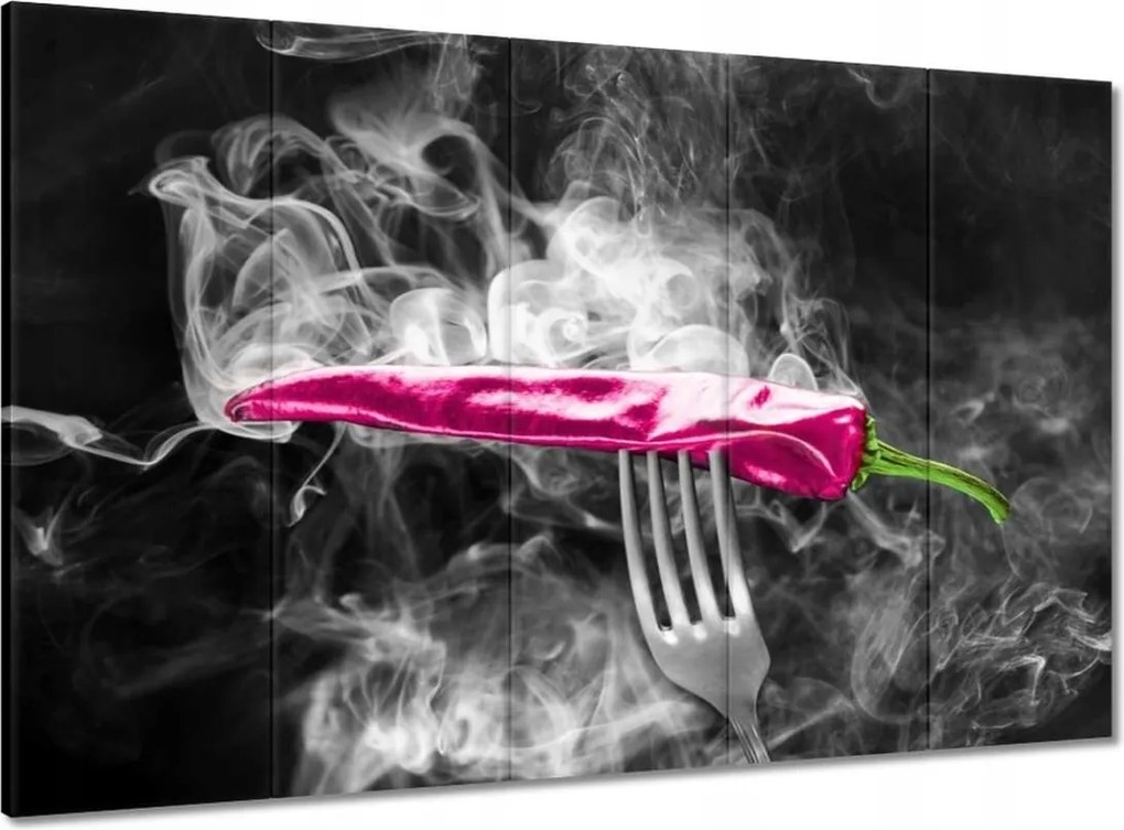 Vászonkép 100x70 Rózsaszín paprika villa