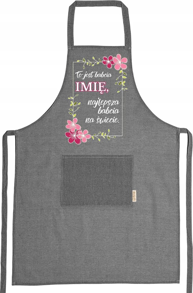 Újrahasznosított Pamut Kötény Öko Ajándék Nagymama Nap Nagymama