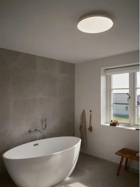 Nordlux - SERENOVA LED fürdőszobai mennyezeti lámpa, 22/32 W, 230 V, Ø 41 cm, IP65, fehér