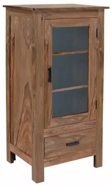 Könyvespolc RAMI 120x60 cm tömör fa/rózsafa