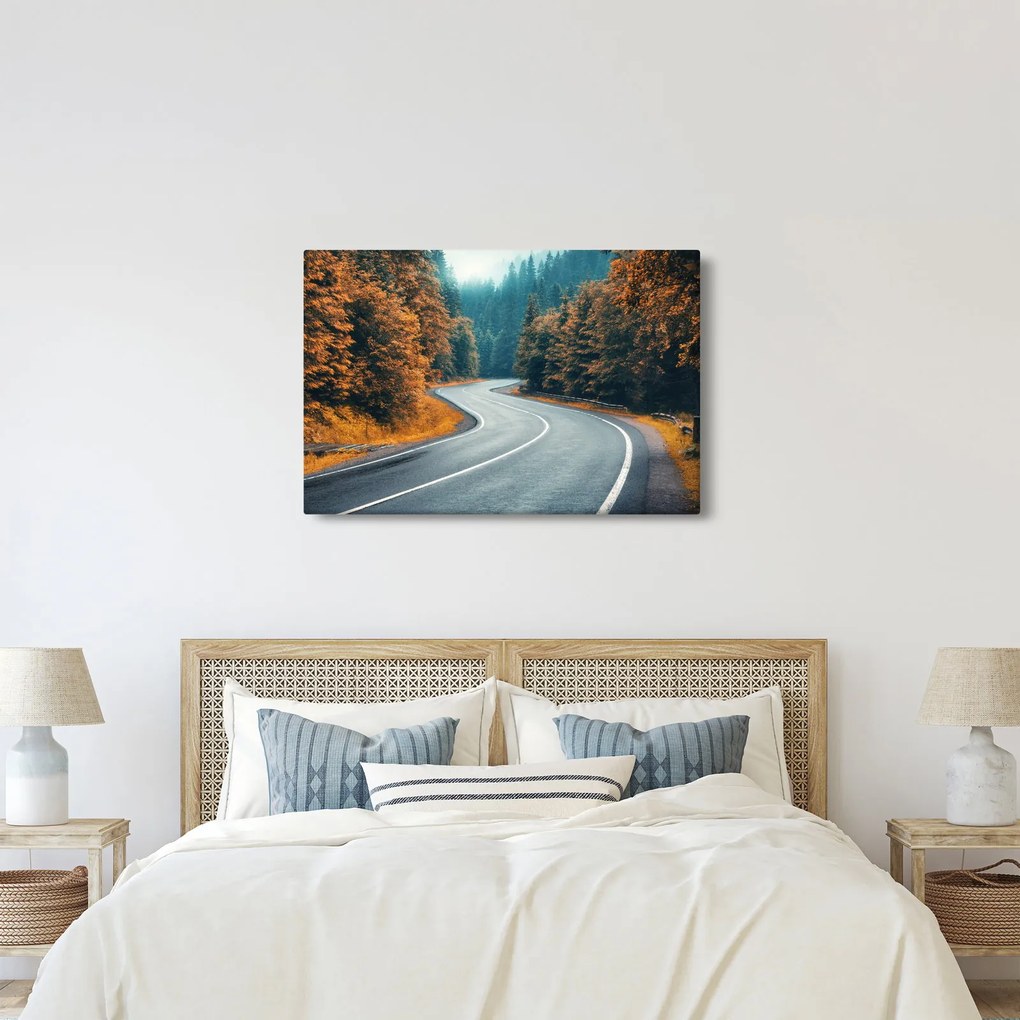 Kép - Kanyargós út (90x60 cm)