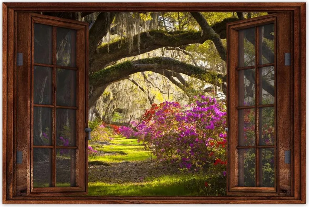 Poszterek 90x60 Virágok a parkban