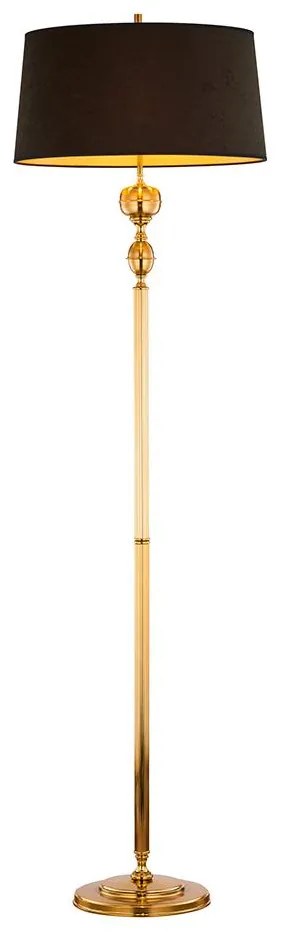 Jupiter 1955 - Állólámpa BATUMI 1xE27/40W/230V fekete/sárgaréz