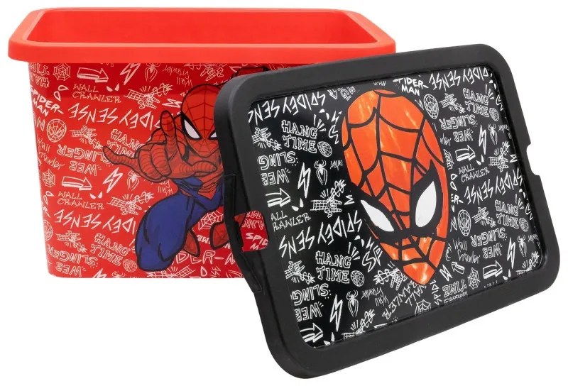 Pókember Urban Web műanyag tároló doboz 7 L