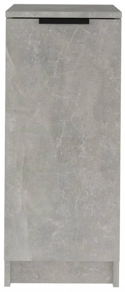 betonszürke szerelt fa cipőszekrény 30x35x70 cm