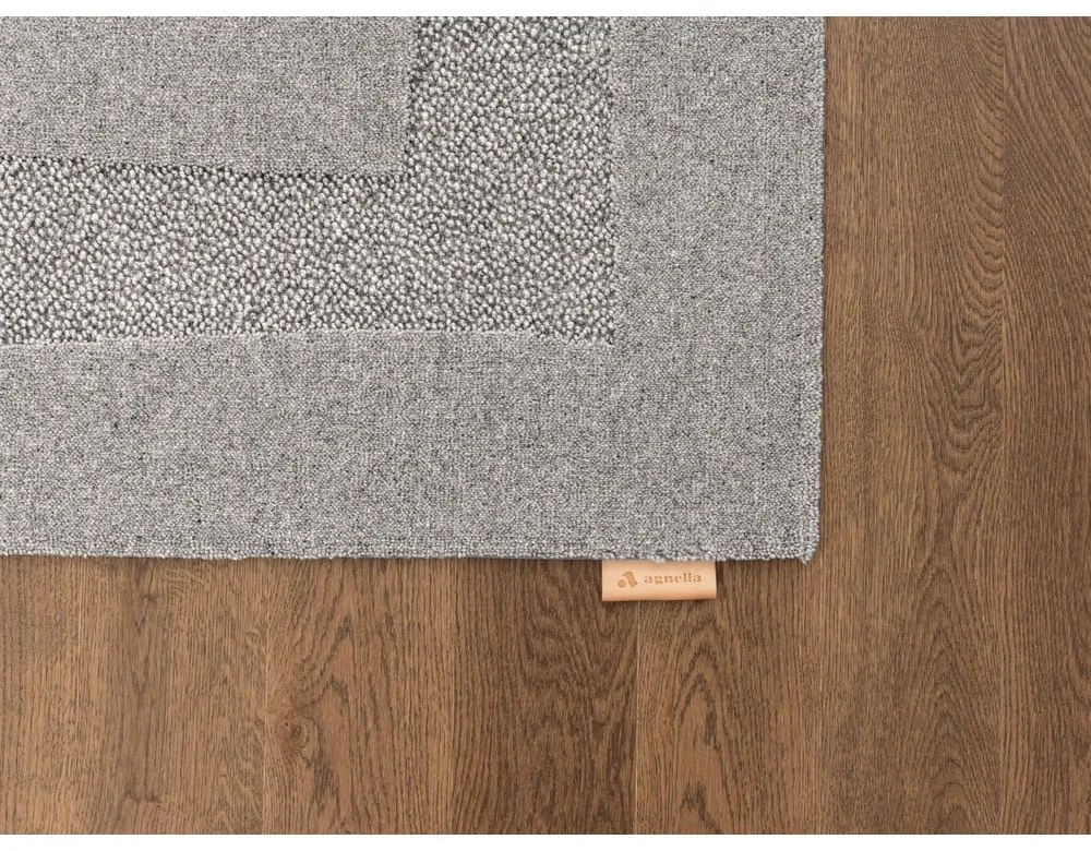 Szürke gyapjú szőnyeg 160x230 cm Morphic Rocca – Agnella