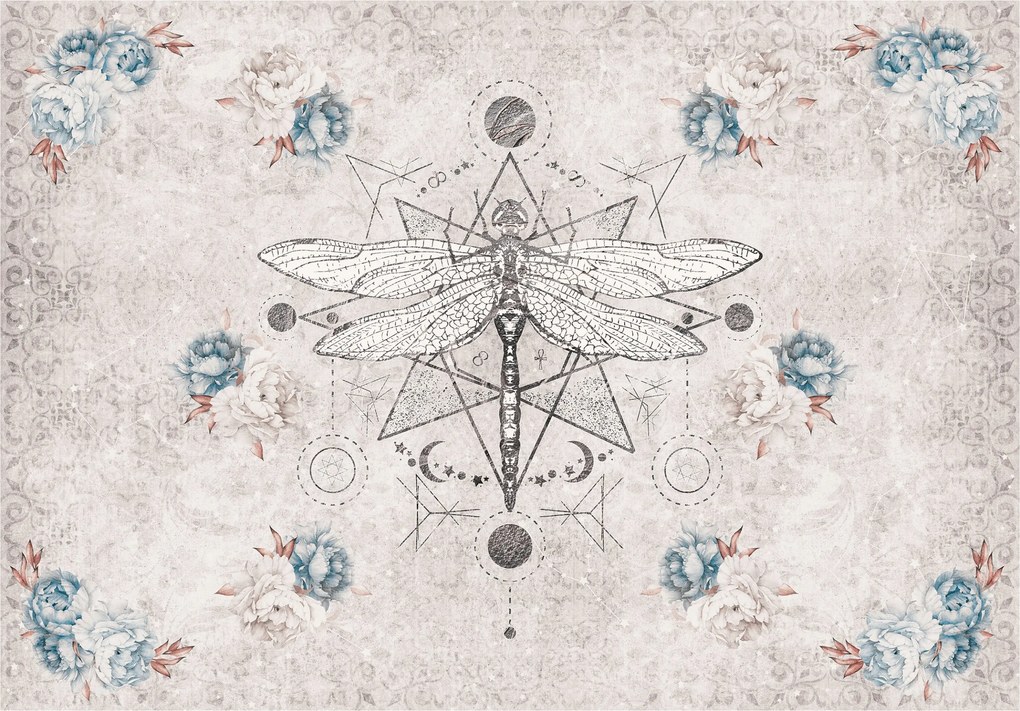 Fotótapéta Boho Natura Geometria Minták a hálószoba nappaliba 312x219 +ragasztó