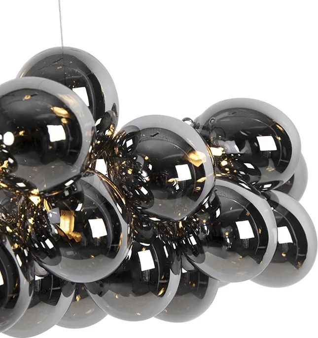 Okos függőlámpa fekete füstüveggel, 8 izzós, Zigbee G9-cel - Uvas